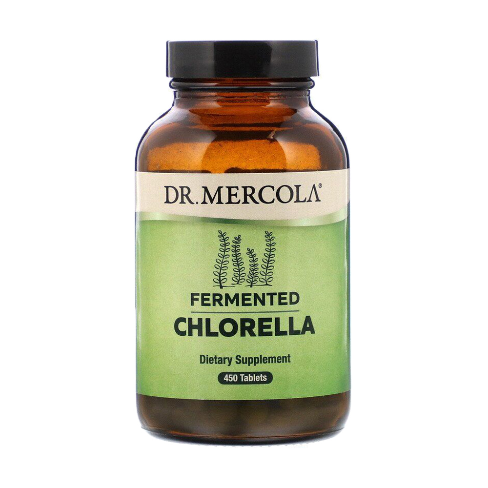 Ферментована хлорела Dr. Mercola Fermented Chlorella, 450 таблеток