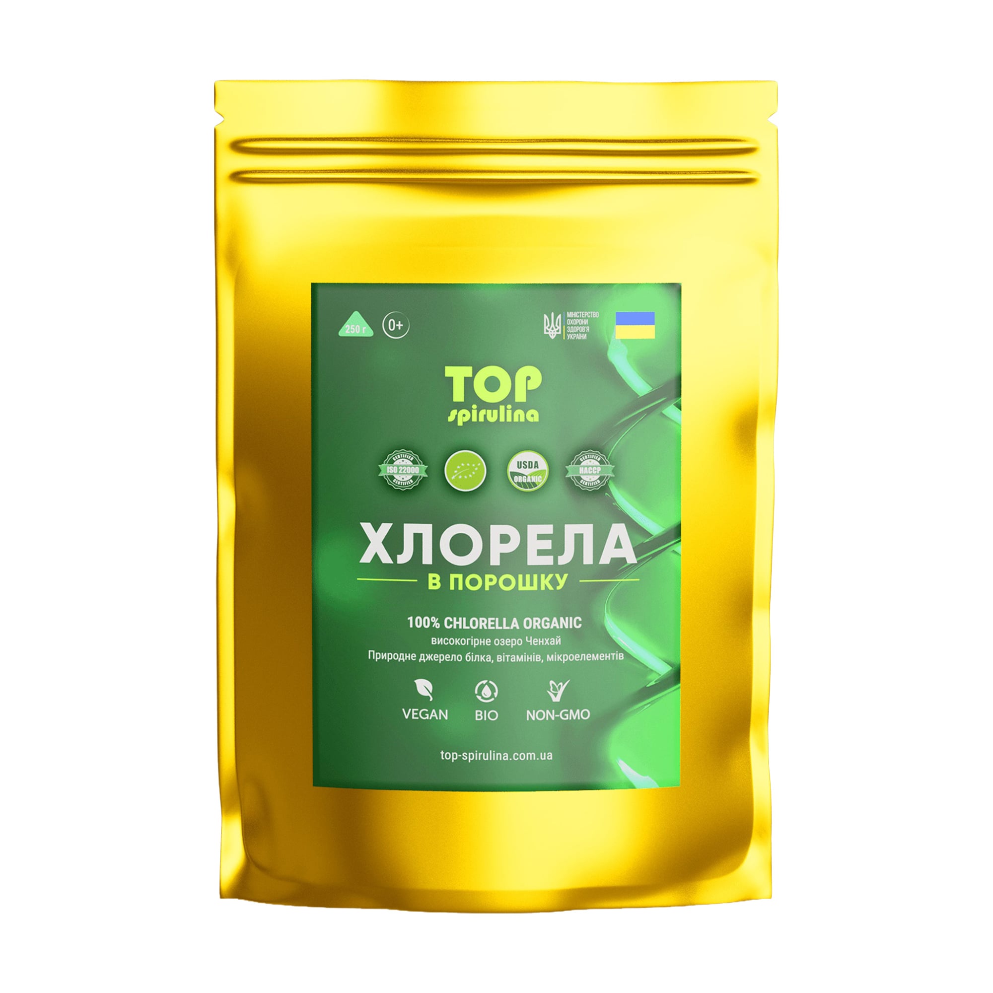 Хлорела TOP Spirulina в порошку, 500 г